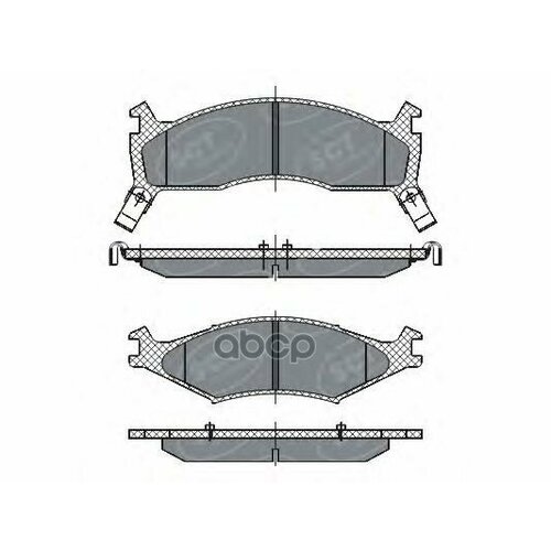 Sct Sp 267 Тормозные Колодки (Комплект 4 Шт.) SCT арт. SP267