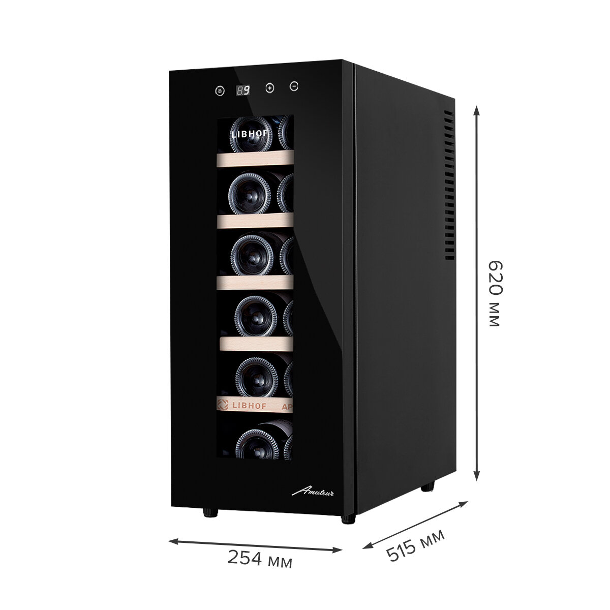 Винный шкаф Libhof AP-12 black — фото 7