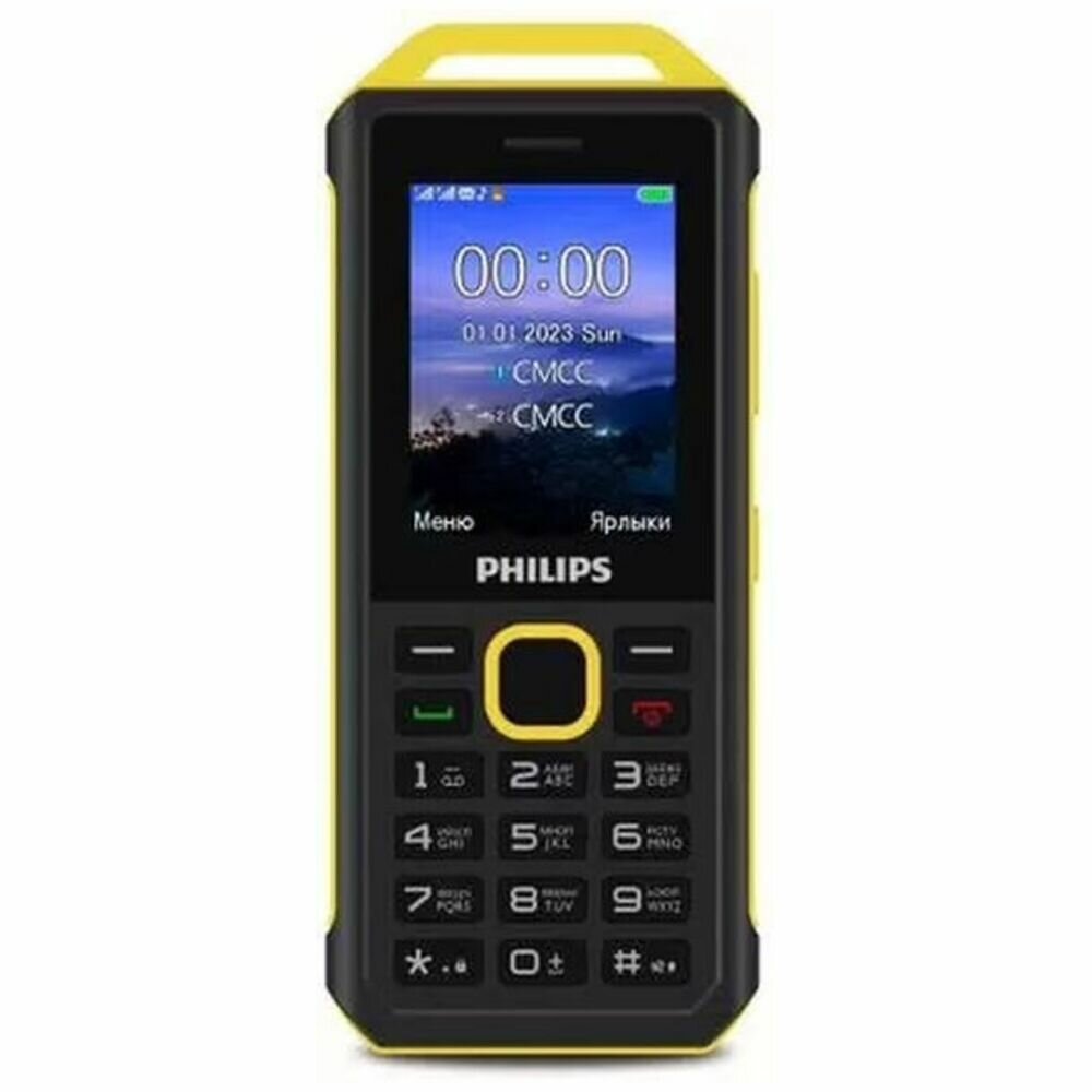 Мобильный телефон Philips Xenium E2317 Yellow/Black