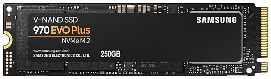 Накопитель SSD Samsung M.2 970 EVO Plus 250 Гб PCIe 3bit MLC (TLC) MZ-V7S250BW