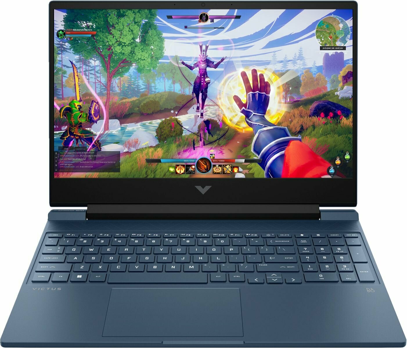 Ноутбук HP Victus 15-fa1041ci, 15.6", IPS, Intel Core i5 13500H, DDR4 16ГБ, SSD 512ГБ, NVIDIA GeForce RTX 3050 для ноутбуков 6ГБ, синий (8f5j5ea)