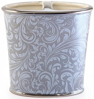 Стакан Kassatex Bedminster Scroll Flint Grey для зубных щеток - фото №1