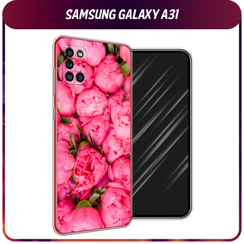 Силиконовый чехол на Samsung Galaxy A31 / Самсунг Галакси А 31 Прекрасные пионы силиконовый чехол пионы розово белые на samsung galaxy a31 самсунг галакси а 31