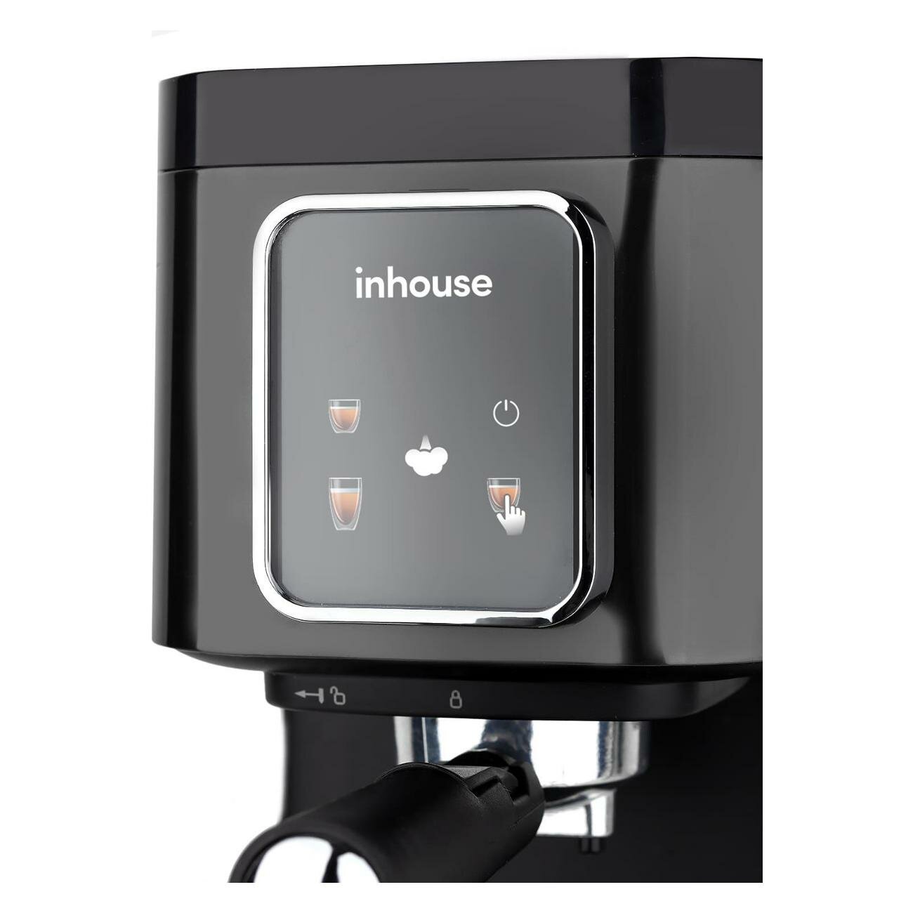 Кофеварка рожковая Inhouse ICM2002BK - фото №1