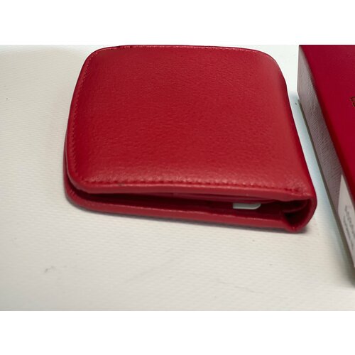 фото Кошелек , красный genuine leather