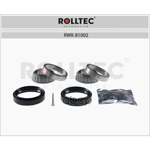 ROLLTEC RWK81002 Подшипник ступицы передний(комплект) 38x65x21/38x65x21 HYUNDAI ACCENT I X3 (1994-2000), MITSUBISHI LANCER (1983-1992)