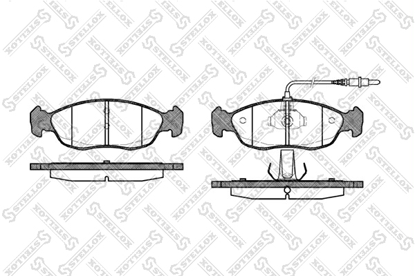 Колодки дисковые п. Peugeot 306 1.1i-1.9 перед Stellox 472 002B-SX