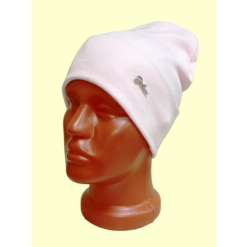 фото Шапка бини scandza, размер 54-58, розовый