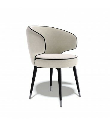 фото Стул Kenner 180KK черный / бежевый велюр