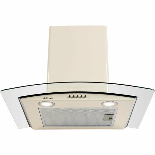 Вытяжка кухонная на 60 см Вытяжка Каминная Двигатель TurboJet 130 Вт 650 м3ч Гофра в комплекте ОтводЦиркуляция LED подсветка il Monte KH-GLASS 6003 1718600₽