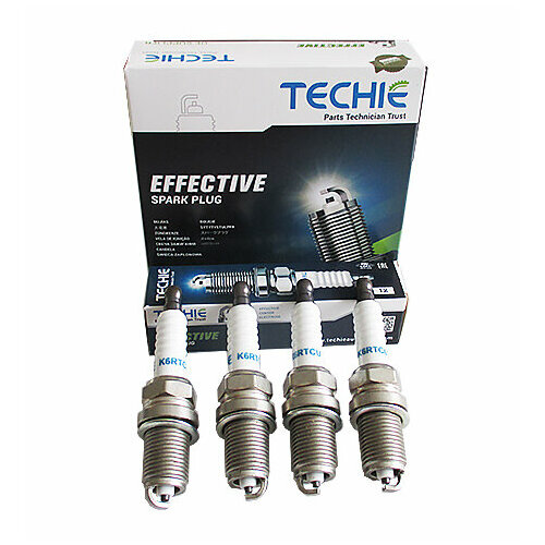 Свечи TECHIE K6RTCU LADA Largus, ГАЗ двс 405,409, BYD, CHERY, GEELY, LIFAN, SKODA коробка 4шт