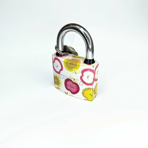 Замок навесной 63 мм, с принтом