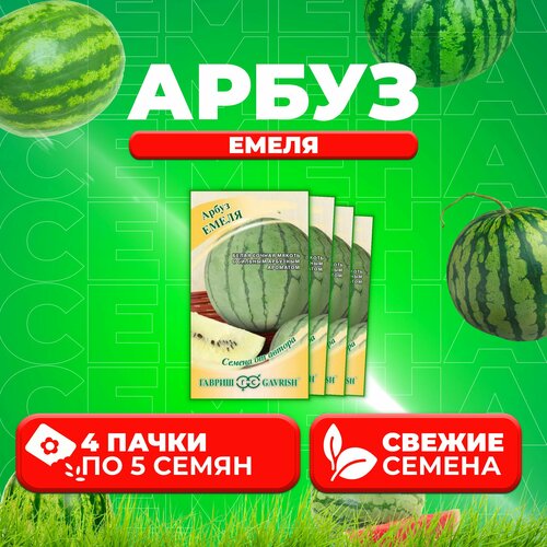 Арбуз Емеля, 5шт, Гавриш, от автора (4 уп) арбуз жарок 5шт гавриш от автора 2 уп