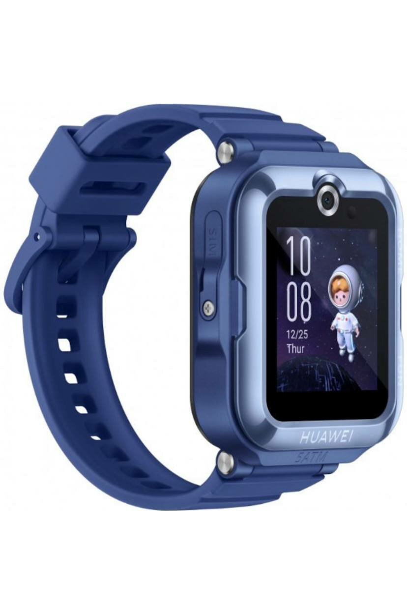 Детские умные часы, Huawei, 1,41", 341 PPI, синего цвета