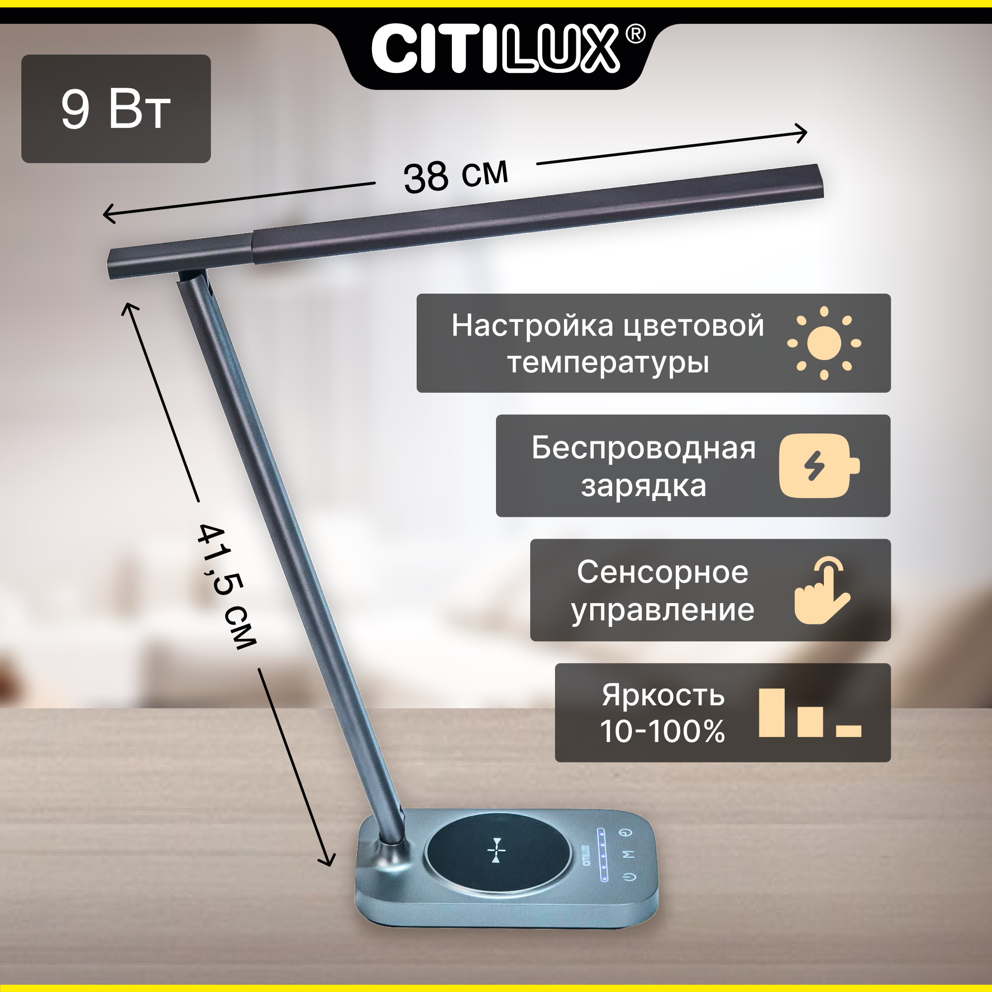 Лампа настольная Citilux Ньютон с USB - фото №1