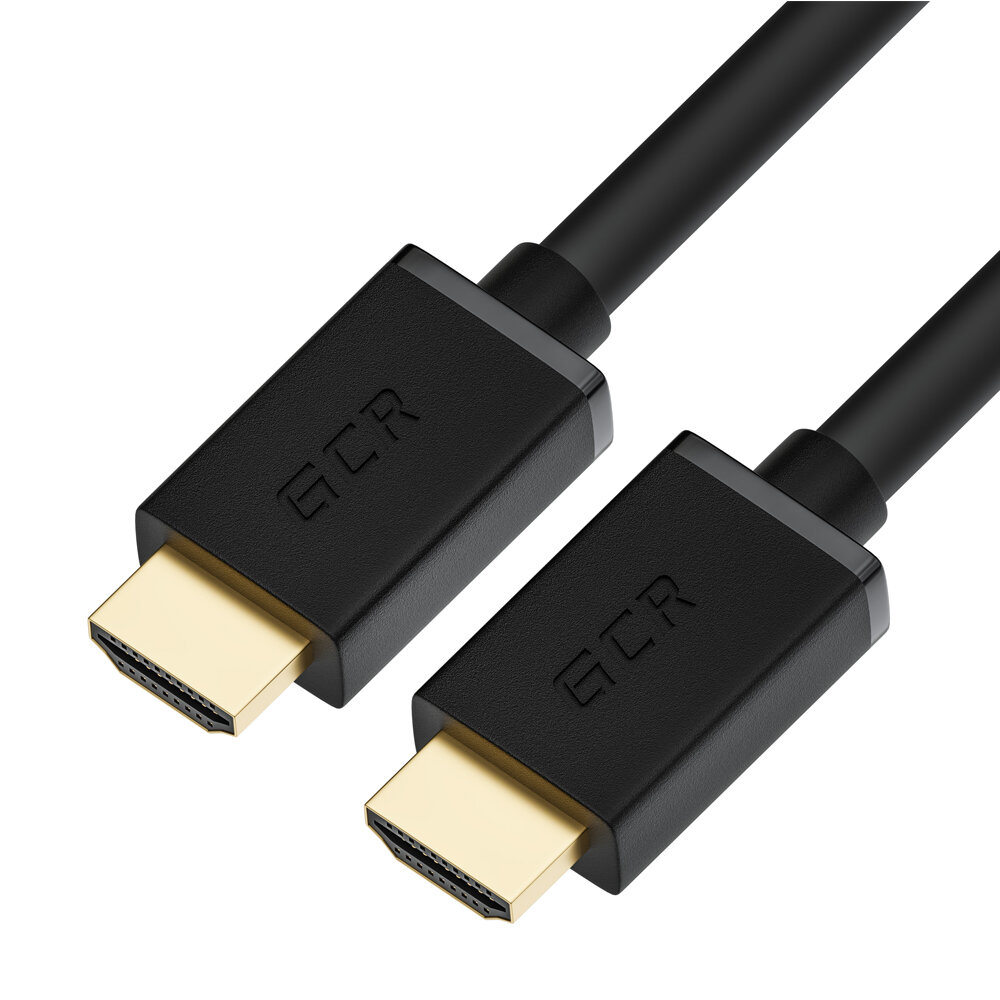 Greenconnect HDMI (m) - HDMI (m) 10м Greenconnect Кабель 10.0m HDMI версия 2.0, HDR 4:2:0, Ultra HD, 4K 60 fps 60Hz/5K*30Hz, 3D, AUDIO, 18.0 Гбит/с, 28/28 AWG, OD7.3mm, тройной экран, черный, GCR-HM411-10.0m GCR-HM411-10.0m