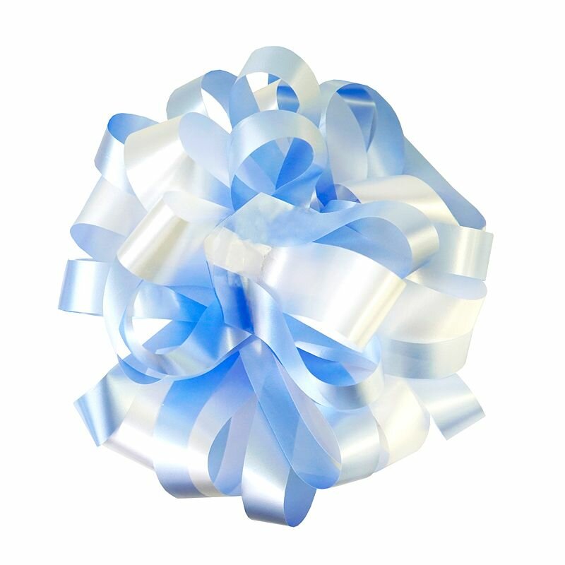 Набор подарочных Бантов-шаров Пастель "Комбо" Голубой, 10 шт