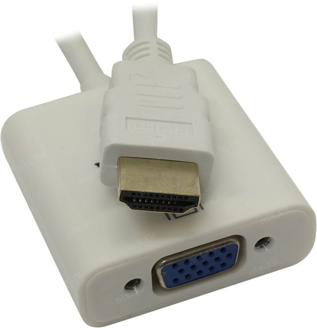 Переходник HDMI(M)-VGA(F) 0.1м VCOM CG558 VCOM Telecom - фото №14