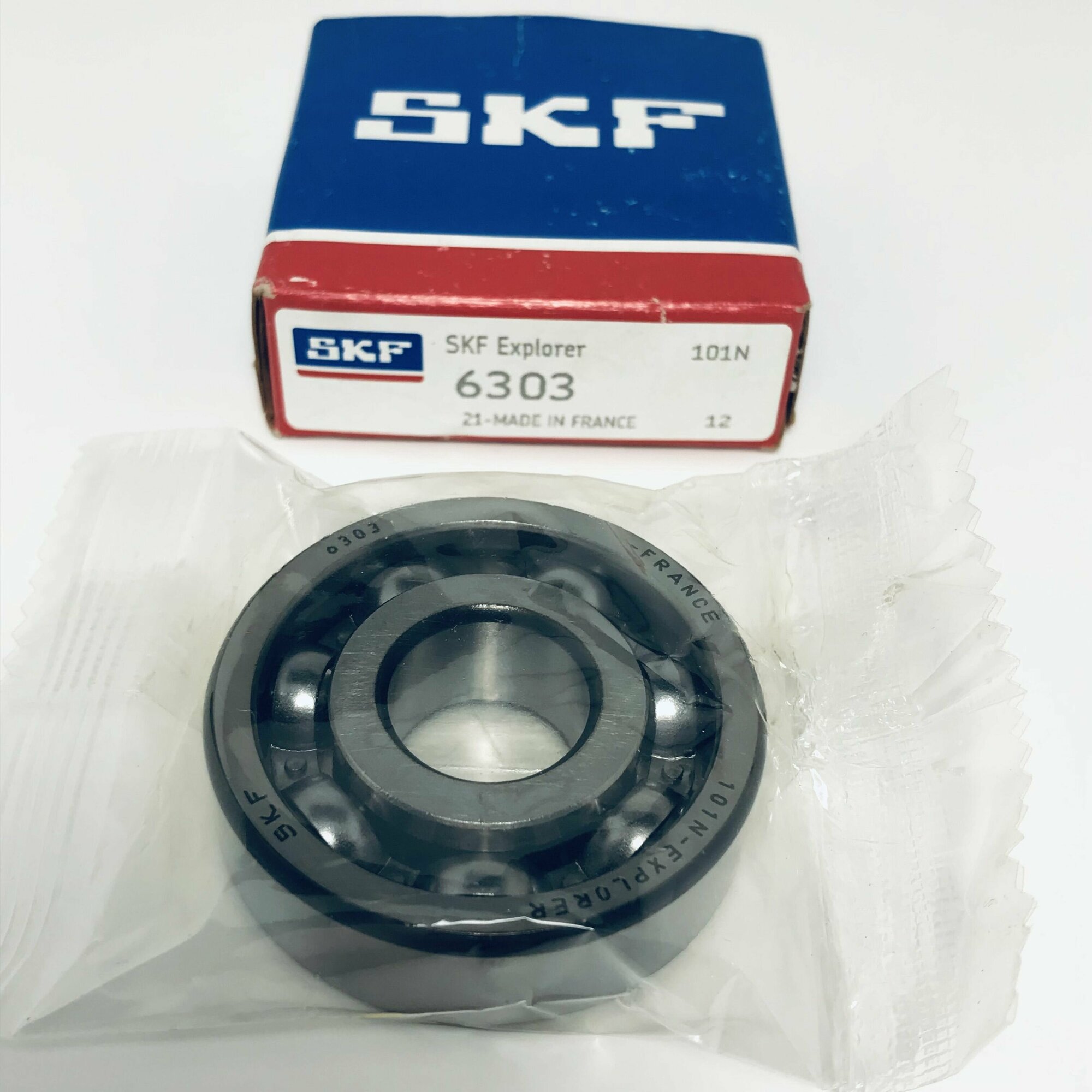 Подшипник SKF 6303 (303) шариковый 17x47x14 мм, 1 шт.