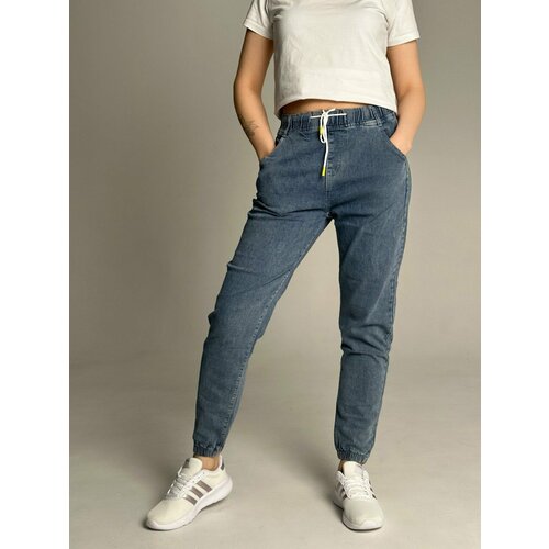 Джоггеры джоггеры  BUN джоггеры из хлопка, размер 3XL, синий, голубой