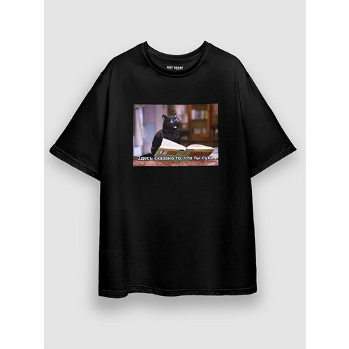 фото Футболка not today, размер l-xl, черный