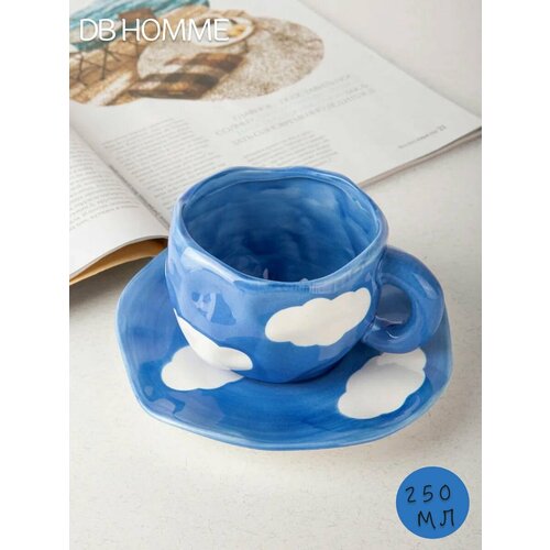 Кружки DB HOMME 0 синий, белый