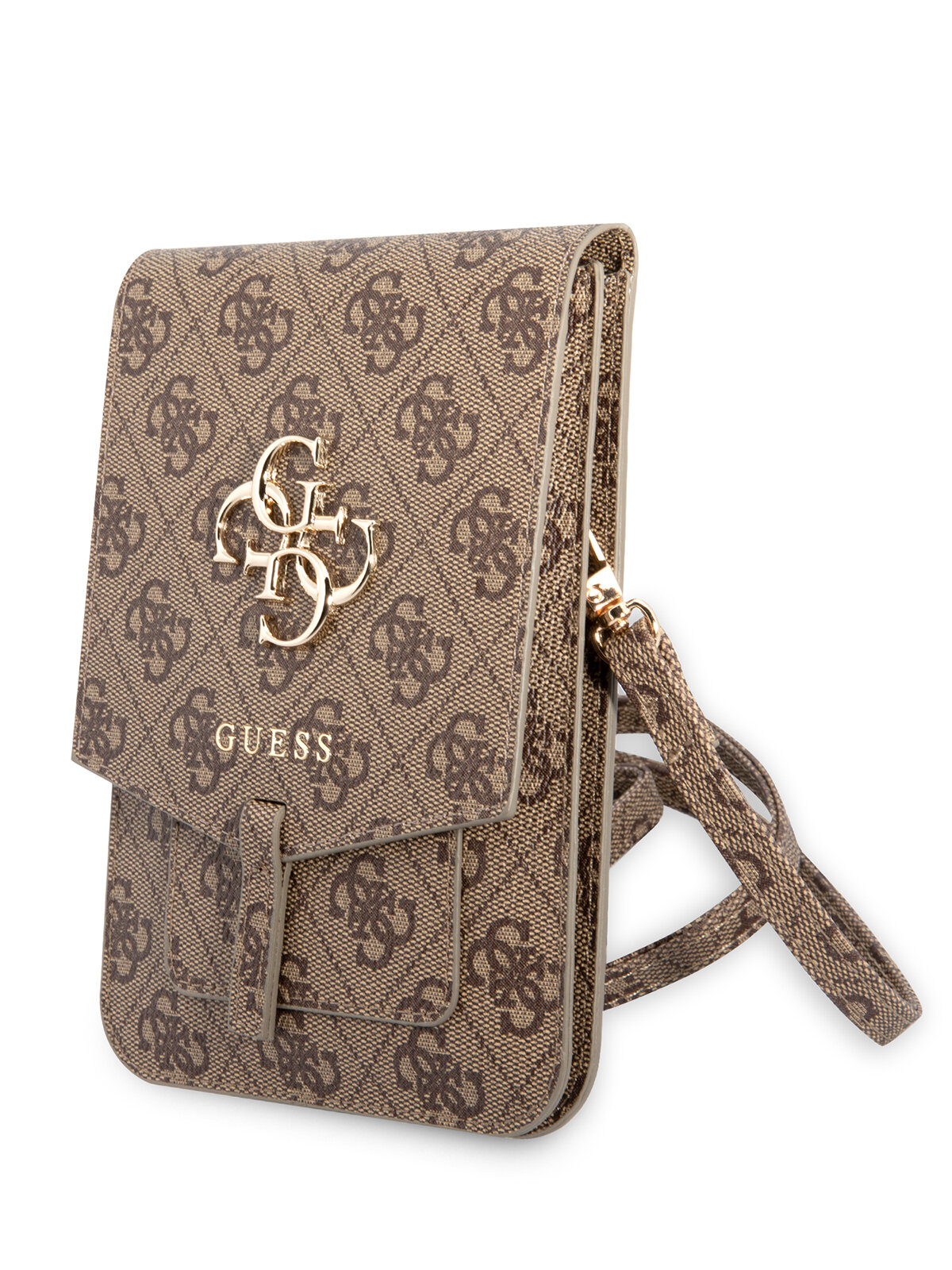 Guess для смартфонов сумка Wallet Bag 4G with Big melal logo Brown