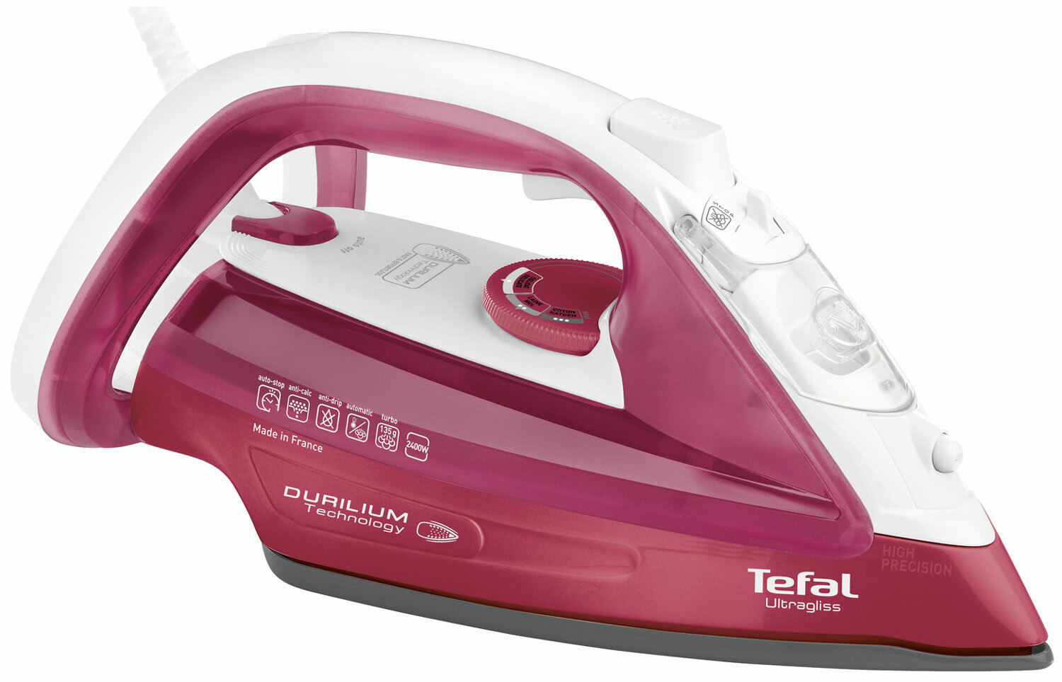 Утюг Tefal Ultragliss FV4920E0, бордовый