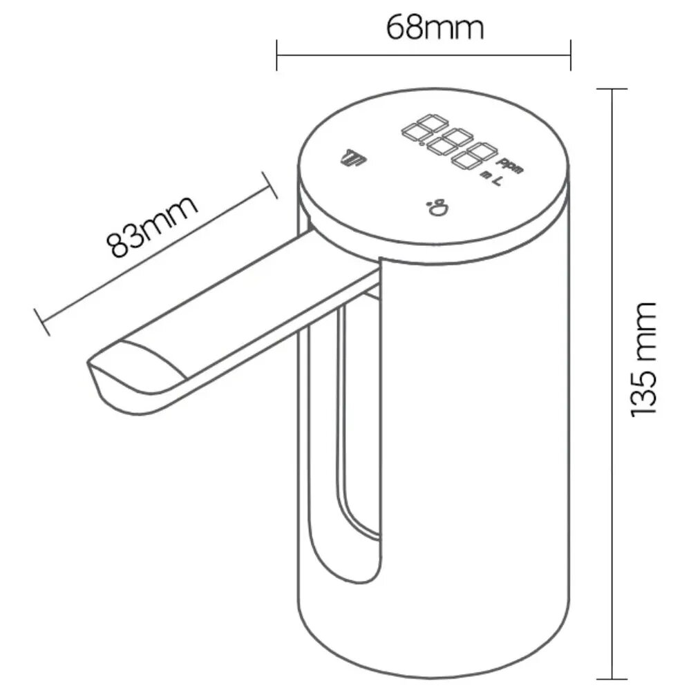 Помпа для воды Xiaoda Water Pump Edition (с дисплеем) - фотография № 4