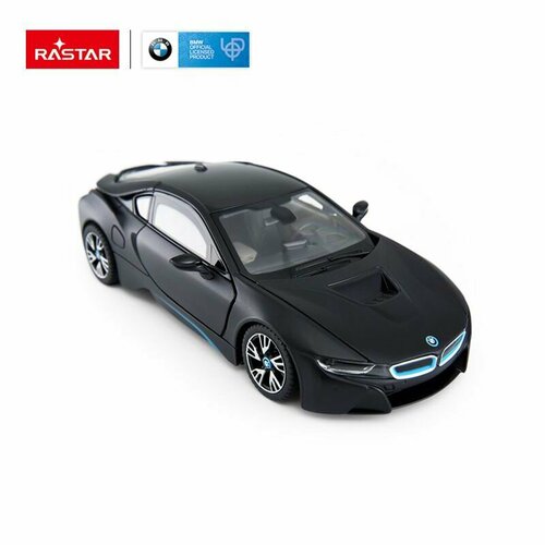 Машина металлическая 1:43 BMW i8, цвет черный машина rastar ру 1 12 bmw i8 roadster оранжевая 95500