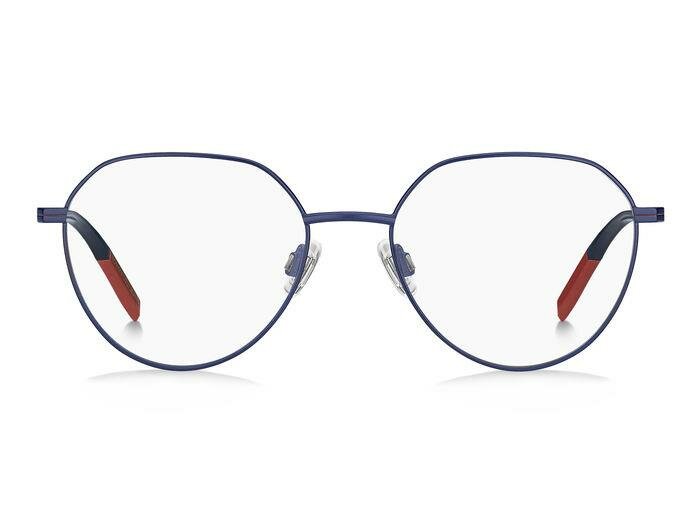 Мужская, женская оправа для очков Tommy Hilfiger TJ 0015 WIR, цвет: синий, панто, металл