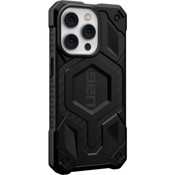 Чехол с поддержкой MAGSAFE Uag Monarch Pro для iPhone 14 Pro 6.1", цвет карбон (Carbon Fiber)