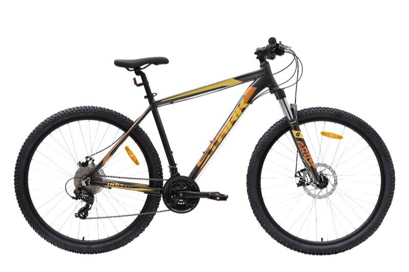 Велосипед взрослый Stark Indy 29.2 D темный мультицвет/оранжевый, желтый 18 (HQ-0014119)