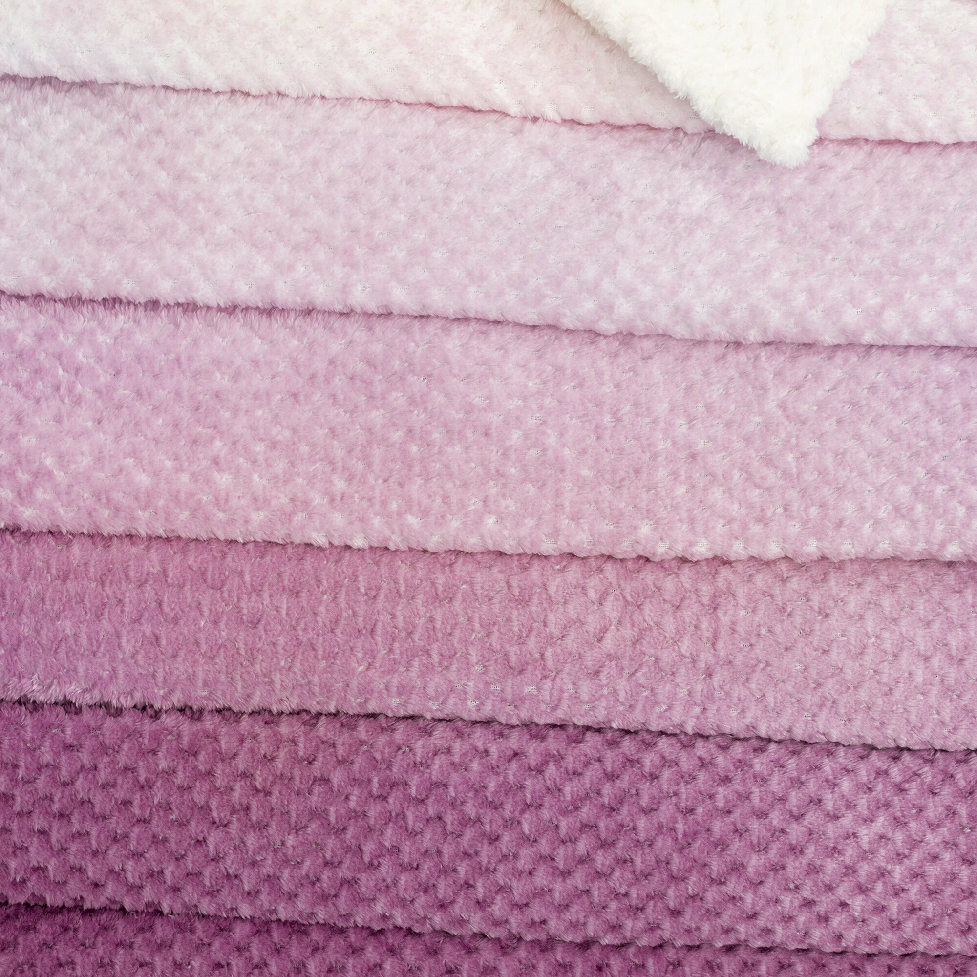 Плед LUCKY "Градиент" 150х200см, полиэстер 100%, цвет сиреневый — фото 1