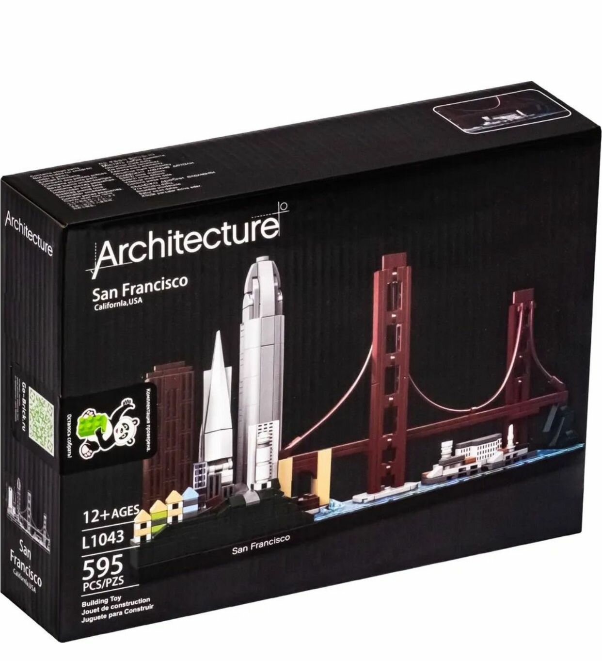 Конструктор Архитектура Город Сан-Франциско / Architecture San-Francisco / 595 деталей