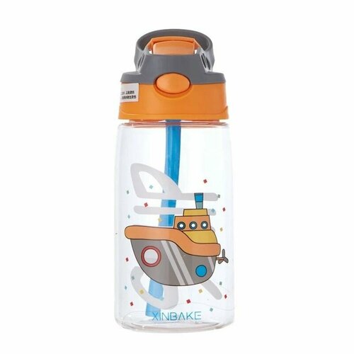 Бутылка детская непроливайка с силиконовым носиком 480 мл Кораблик 850₽