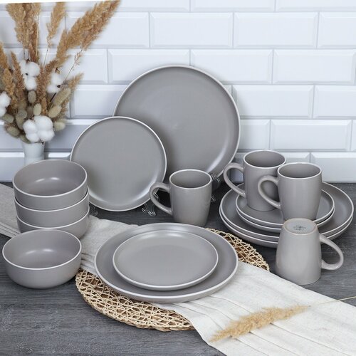Набор посуды из керамики 16 предметов на 4 персоны