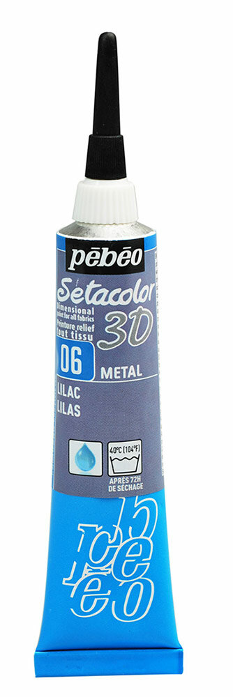 Контур по ткани "PEBEO" "металлик" Setacolor 3D 20 мл 557006 сиреневый