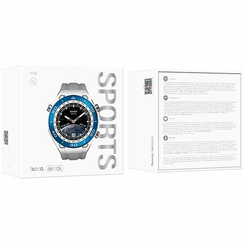 Смарт часы Hoco Y16 sports - серебристый 400000₽