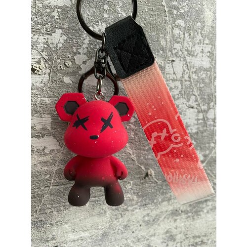 Брелок, черный/красный