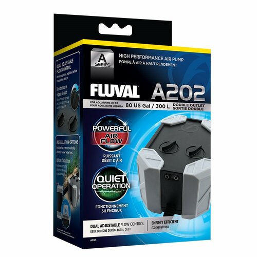 Компрессор FLUVAL HIGH PERFORMANCE AIR PUMP 202 /для аквариумов до 300 л./