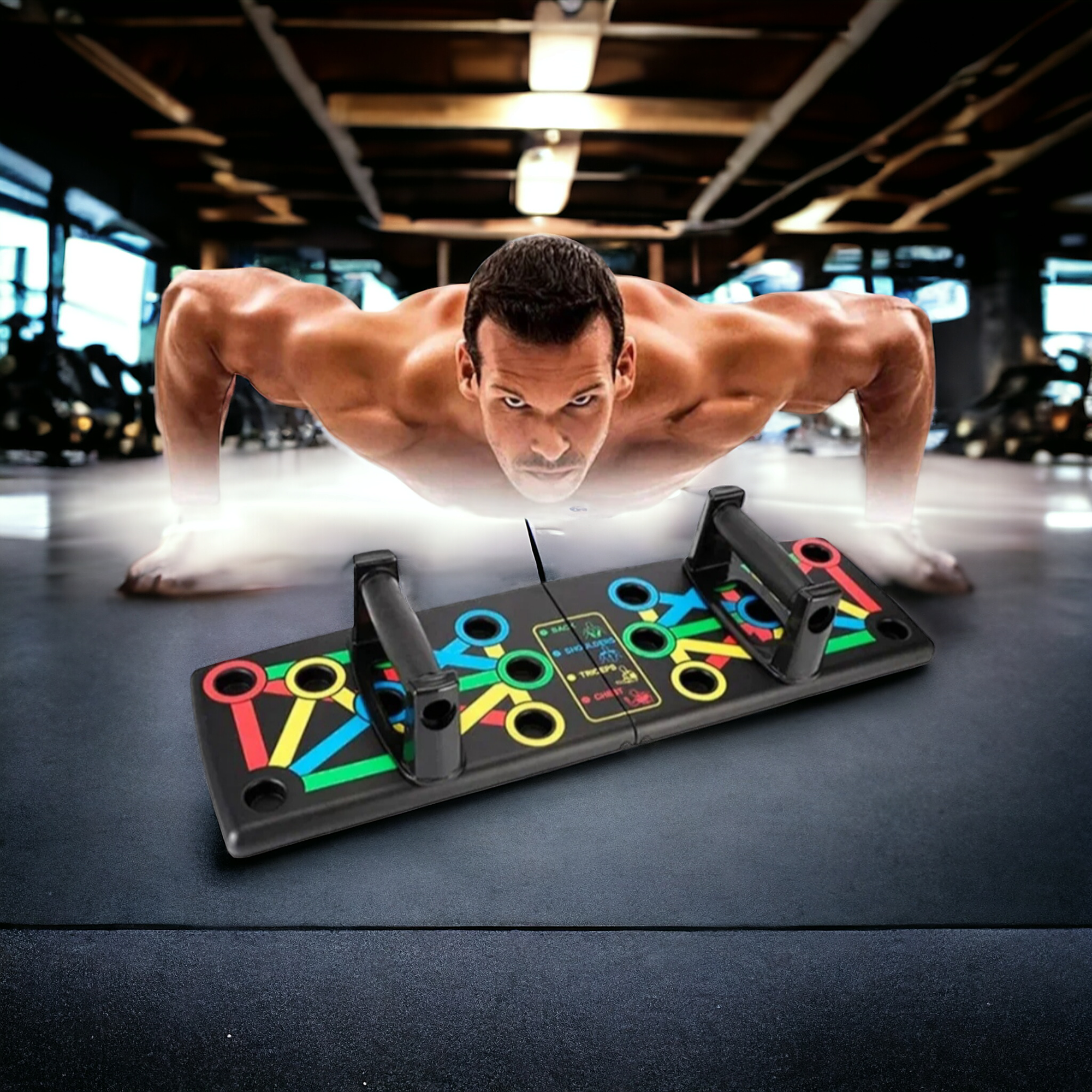 Платформа для отжиманий Foldable Push Up Board складная, с разным хватом