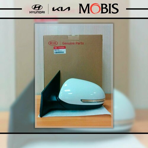 Зеркало электрическое с подогревом и повторителем левое для KIA Rio 2011-2017 арт 876104Y040 бренд MOBIS 17550₽