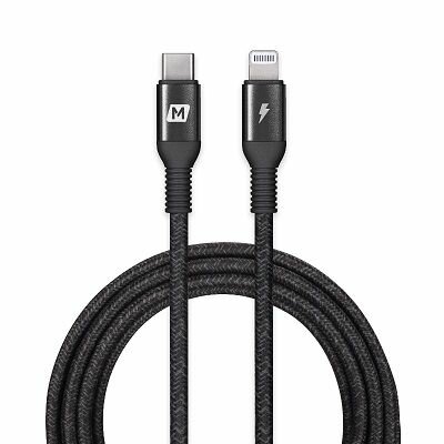 Кабель для зарядки Momax Bonjour PD Apple fast charging braided cable (Type-C to Lightning 2.2m) - Black
