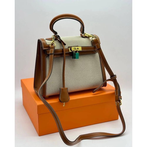 Сумка BDM HPERIS, фактура зернистая, гладкая, коричневый, бежевый