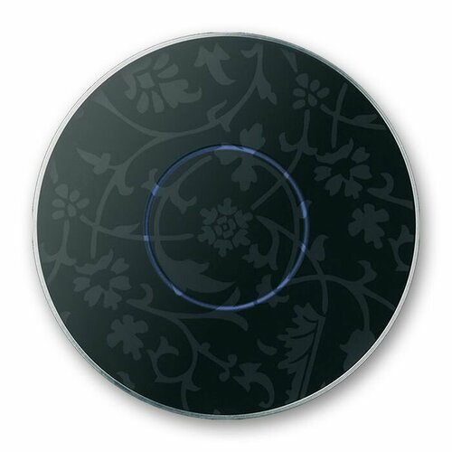 Накладка сенсорного KNX выключателя 102-05 Basalte Mona, flower, алюминий, цветы, 1 кнопка, 1 шт.