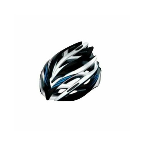 Шлем защитный FSD-HL008 (in-mold) L (54-61 см) сине-чёрно-белый/600313 шлем reaction 107328 wk для велосипеда самоката размер m