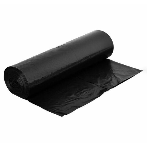 Мешки для строительного мусора 180л 80мкм в рулоне 10шт черные 577₽