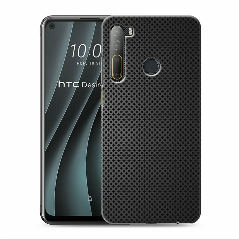 Дизайнерский силиконовый чехол для HTC Desire 20 Pro Металл