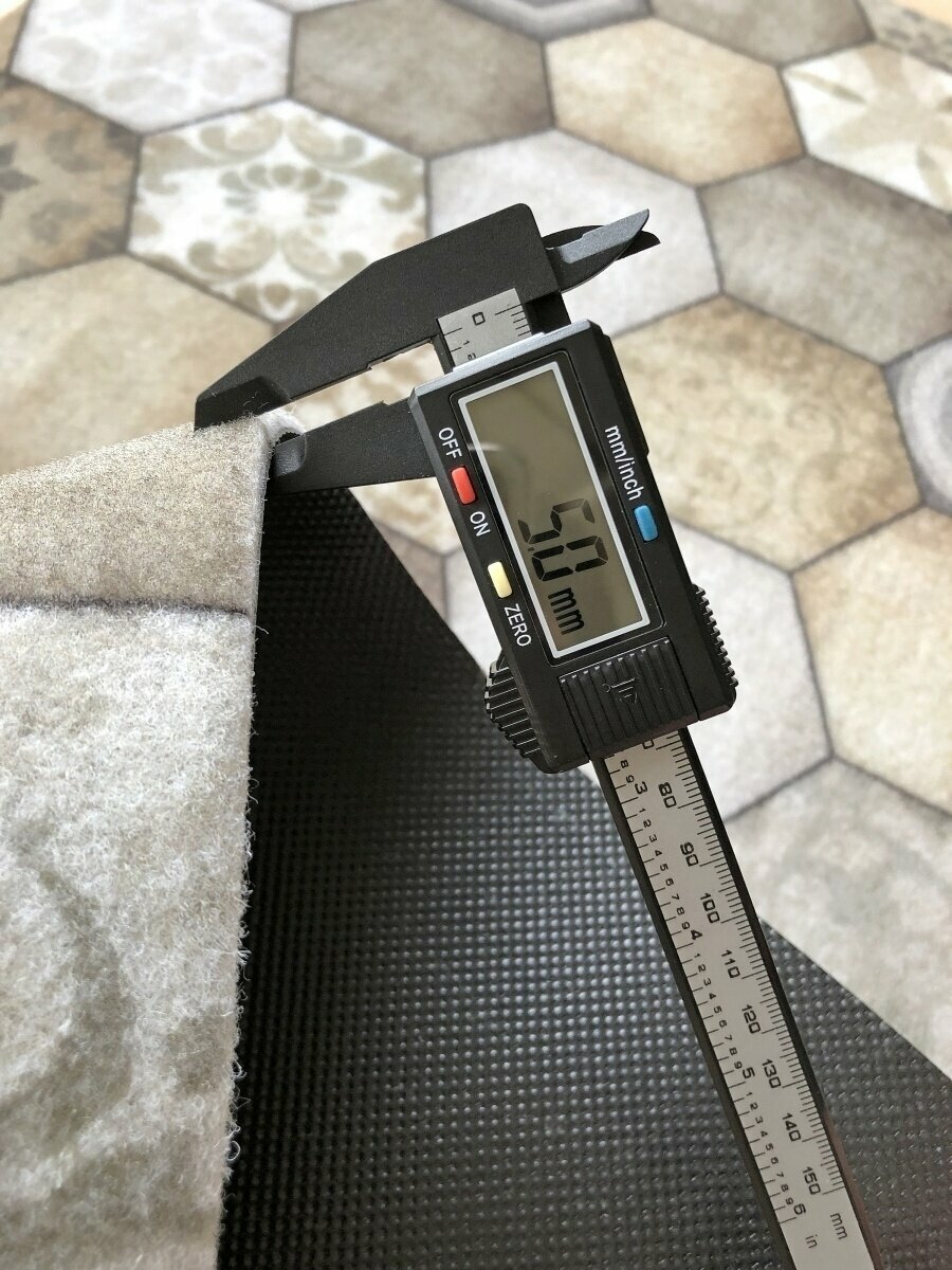 Коврик в прихожую придверный противоскользящий 120х120 — фото 1